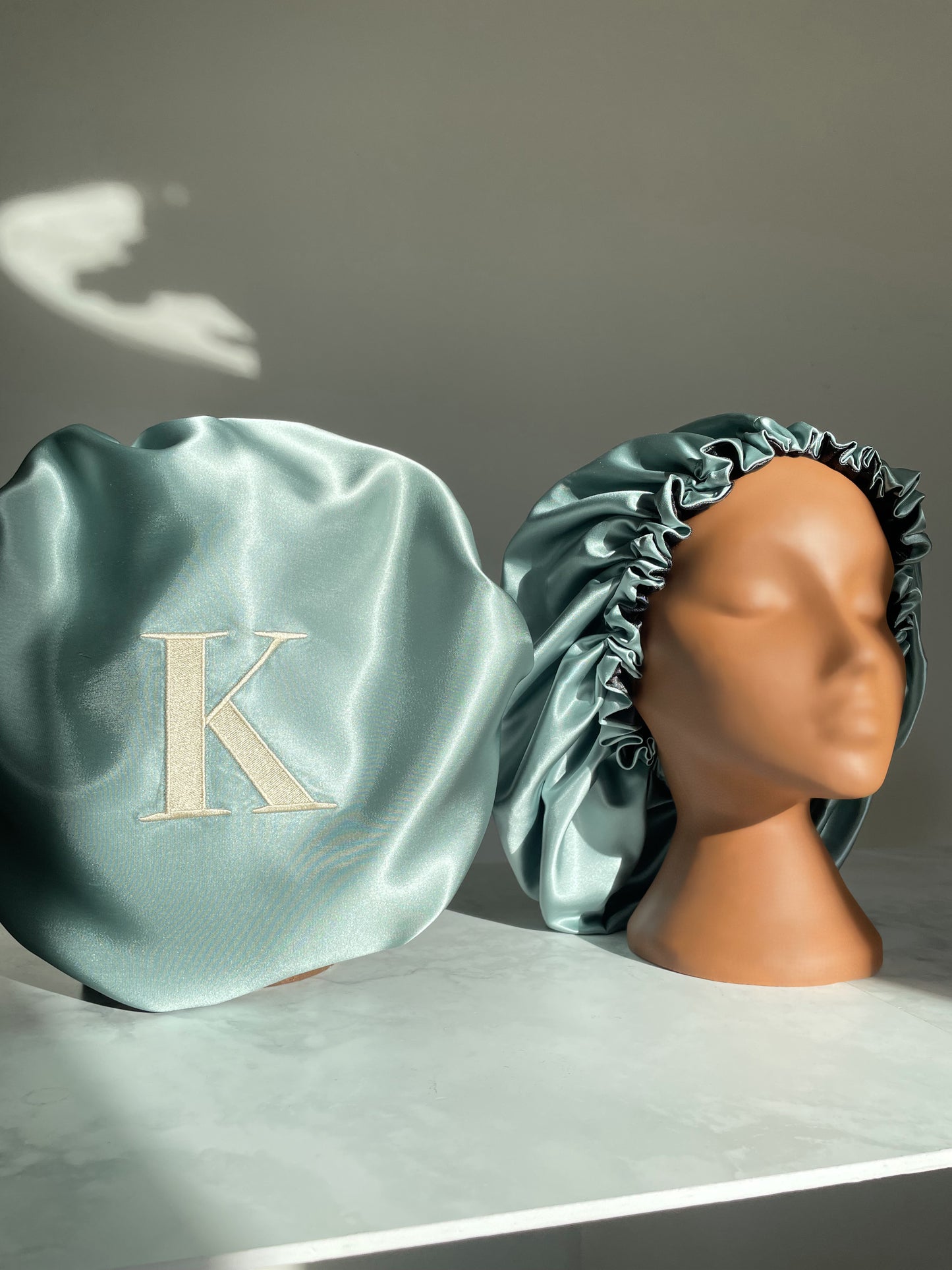 Krafts by Kerry Luxury Satin Bonnet - Sage